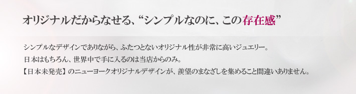 オリジナルだからなせる”シンプルなのに、この存在感”